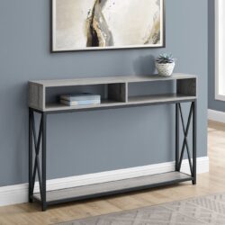 Accent Console Table For Entryway, Modern - Gray