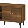 Amidon - TV Stand For TV's Up To 47.3", With 2 Storage Shelves & 1 Cabinet, Modern Entertainment Centre For TV In Living Room - Brown - Image 3