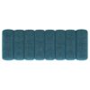 Upholstered Tufted Accent Bench Round Legs Peacock Living Room Furniture Bedroom - Peacock Blue - Image 6
