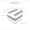 Clay - Square Pouf - Gray Melange - Image 2