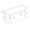 Bench, Rectangular, Upholstered, Dining Room, Entryway, Versatile Use - Brown - Image 12