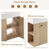 21.6" Floating Bathroom Vanity With Basin And Left Side Storage - Wood - Image 5