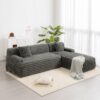 Cloud - Sectional Sofa Upholstered Couch With Free Combined Design - Dark Gray - Image 10