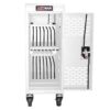 16 Bay Mobile School Charging Cart Station For Chromebook, Tablet And Laptop Computer With Power Strip Included - White - Image 9