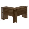 Computer Desk, Home Office, Corner, Storage Shelves, L Shape, Laptop, Contemporary & Modern - Walnut - Image 3