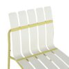 4 Piece Set Of Modern Color Block Designed Single Chairs, UV Resistant And Rust Proof - Grain Yellow / White - Image 8