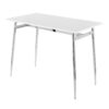 Marcel - Contemporary Counter Table - Chrome / White - Image 3