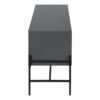 TV Stand, Console, Media Entertainment Center, Storage Cabinet, Contemporary Convenient Design - Gray - Image 3