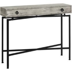 Accent Console Table For Entryway, Storage Drawer, Contemporary & Modern - Gray
