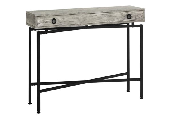 Accent Console Table For Entryway, Storage Drawer, Contemporary & Modern - Gray