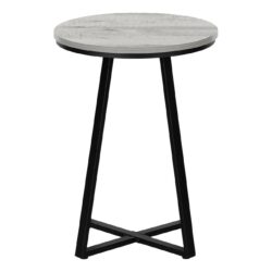 Accent Table, Side, Round Contemporary Convenient Design - Gray
