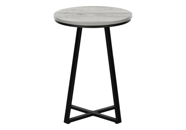 Accent Table, Side, Round Contemporary Convenient Design - Gray