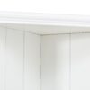 Retro Style Wall Suit With Glass Doors, 75.25" Tall Display Cabinets & Triangle Sided Bookshelves - White - Image 15