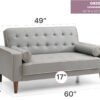 Contemporary Loveseat For Two - Gray - Image 6