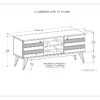 Clarkson - Low TV Stand - Rustic Natural Aged Brown - Image 11