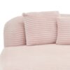 Chaise Lounge Sofa Boneless Couch Sofa Bed With 2 Supportive Pillows - Pink - Image 14
