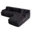 Cloud - Sectional Sofa Upholstered Couch Free Combined Sofa - Black - Image 18