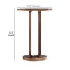 Tareel - Round Accent Table With Open Oval Pedestal - Antique Bronze - Image 3