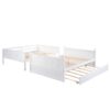 Full Over Full Bunk Bed With Twin Size Trundle - White - Image 4
