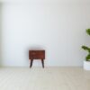 Mini Modern Bedside Table - Chestnut - Image 12