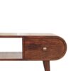 Circular TV Unit - Walnut - Image 6