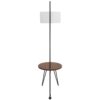 Stork - Mid-Century Modern Floor Lamp - Walnut / White - Image 4