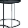 Monet - Metal 2 Piece Nesting Table - Black - Image 5