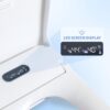 Smart Bidet Toilet Seat With Side Knob Adjustable Heated Seat With Water Temperature And Pressure Adjustment Portable Bidet - White - Image 10