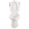 Gloss 2 Piece Toilet With 1.28 Gpf Tornado Flush, Rimless Bowl, Soft Closing Seat - Gloss White - Image 16