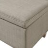 Caymus - Rectangular Soft Close Storage Bench - Light Gray - Image 4