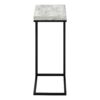 Accent Table, C - Shaped, Contemporary Stylish - Gray - Image 3