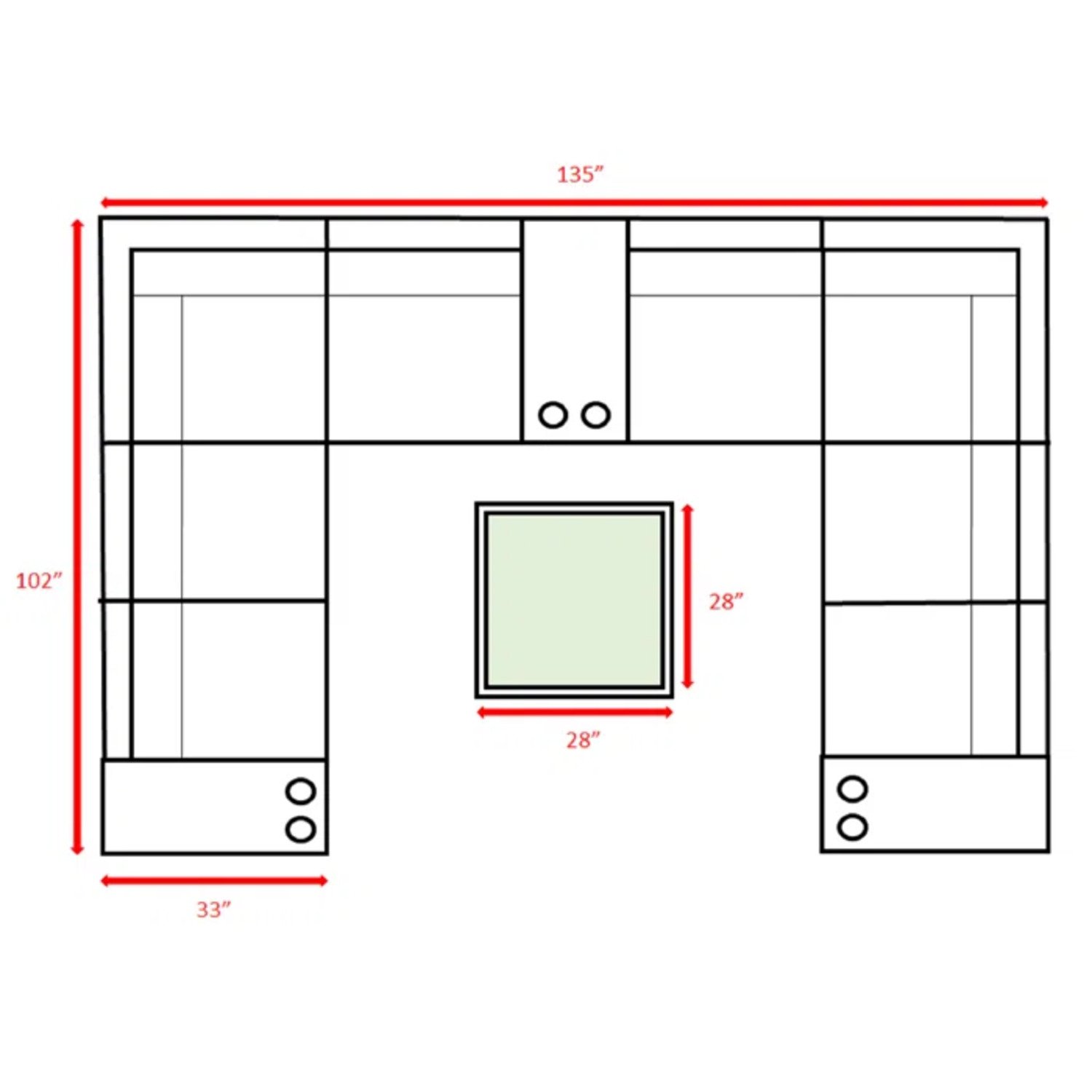 12 Piece Patio Seating Group With Cushions - Gray Mix - Image 3