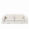 King Size Sleeper Sofa Bed, Pull Out Sofa Bed, 3 In 1 Convertible Sleeper Sofa, 3 Seat Couch With 2 Lumbar Pillows For Living Room - Beige - Image 16