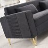 Aesthetic Sofas For Living Room, 3 Seater Couch With Classic Modern Appeal And Luxurious Soft Comfort, Easy To Maintain - Black - Image 6