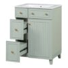 24" Bathroom Vanity Cabinet With Sink - Green - Image 15