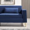 Aesthetic Sofas For Living Room, 3 Seater Couch With Classic Modern Appeal And Luxurious Soft Comfort, Easy To Maintain - Blue - Image 18