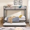 Bunk Bed With Trundle - Black - Image 5