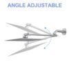 16" Extending Shower Arm, Adjustable Height - Chrome - Image 8
