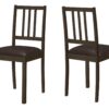 Dining Chair, Side, Upholstered For Dining Room, Transitional (Set of 2) - Brown - Image 15
