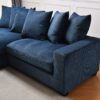 Luxe - Oversized 2 Piece Left Facing Sectional Couches For Living Room, L Shaped Sofa With Chaise - Blue - Image 3