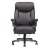 Bonded Leather Upholstered Office Chair With Adjustable Height And Armrest - Gray - Image 2
