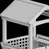 Outdoor Wooden Playhouse With Bench And Door - White - Image 5