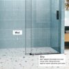 Frameless Soft Closing Shower Door, 1 / 4" (6Mm) Tempered Glass Single Sliding With Explosion Proof Coating - Matte Black - Image 7
