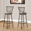 Swivel Bar Stool With Bar Height (Set of 2) - Espresso - Image 3