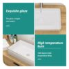 Rectangular Bathroom Vessel Sink - White - Image 7