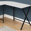 Computer Desk, Home Office, Corner, L Shape, Contemporary & Modern - White - Image 8
