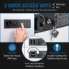 100 Keys Key Cabinet Digital Keypad Wall Safe - White - Image 9
