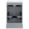 Bathroom Vanity With Ceramic Sink, Soft Close Door, Adjustable Shelf, And Storage Rack - Gray - Image 14