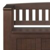 Acadian - Entryway Storage Bench With Shelf - Brown - Image 10