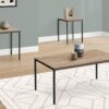 Table Set, Coffee, End, Laminate, Contemporary, Modern (Set of 3) - Taupe - Image 10